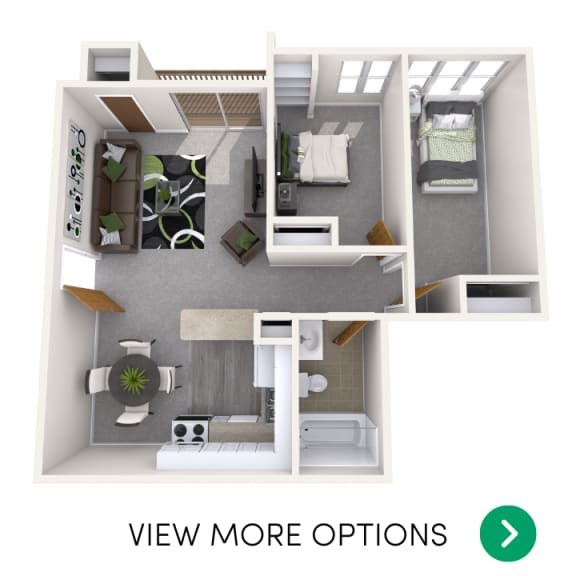 Floor Plans of Haslett Arms Apartments in East Lansing, MI